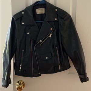 Zara Black Leather Jacket